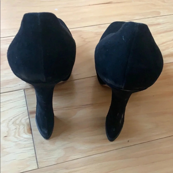 Miu Miu black suede Flare heels - Picture 3 of 5